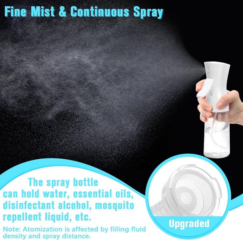 Fun Gift Spray Bottle For Hair,Continuous Water Mister for Hairstyling, Salons, Cleaning, Plants,Essential Oil Scents,Ultra Fine Mist Sprayer,6.8 OZ /200 ML-White(Christmas Gifts) - Image 4